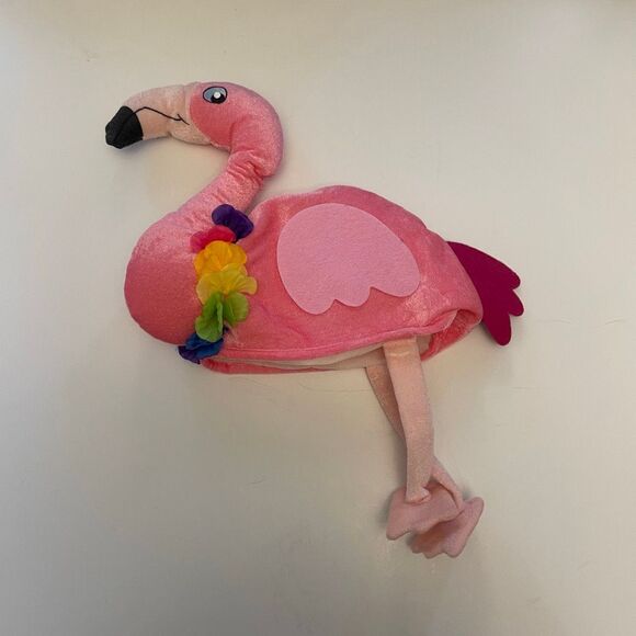 John Waters Christmas Pride LGBQ Pik Plysh Flamingo Hat - Picture 13 of 14